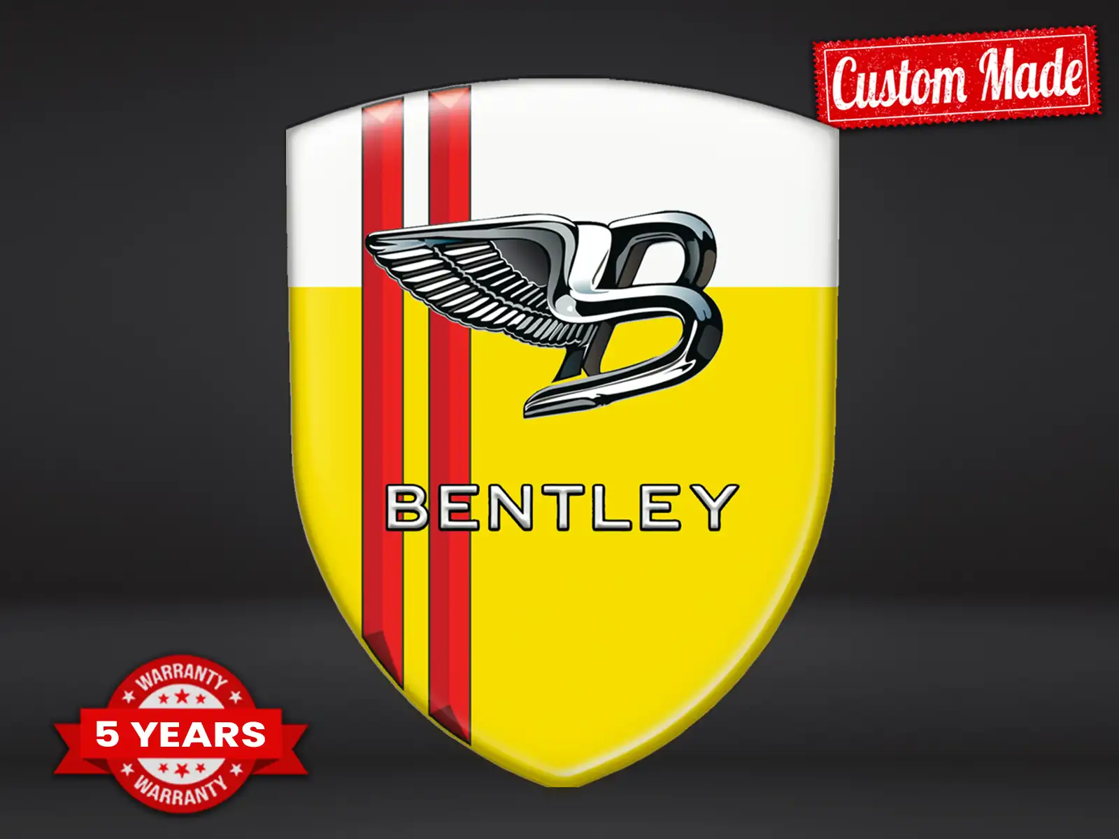 Bentley Harz Sticker Exklusiver Look Edle Dome Badges